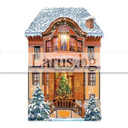 Зимна двойна картичка 0710 1-ZD-0710