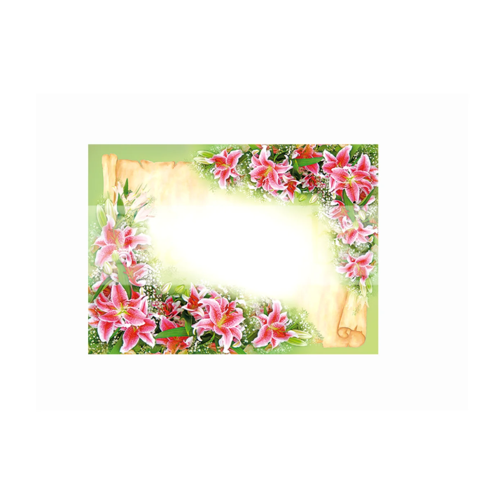 Поздравителна картичка ,,Флорална рамка" - ПД 0257 1-PD-0257