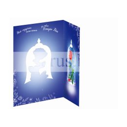 Дизайнерска картичка за рожден ден с роза - 1-PD-0603