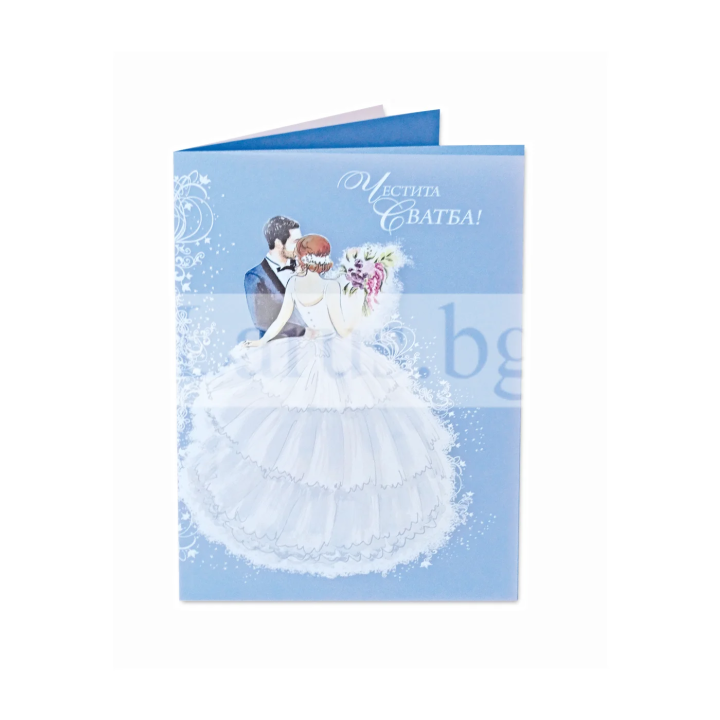 Луксозна сватбена картичка „Танцът на вечната любов“ - PD 0673