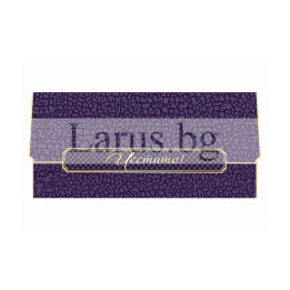 Картичка-плик  ,,Лилава хармония" -  (ПД 0748) 1-PD-0748