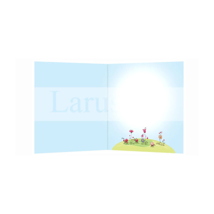 Детска картичка за рожден ден с мишлета и дъга | PD-0807