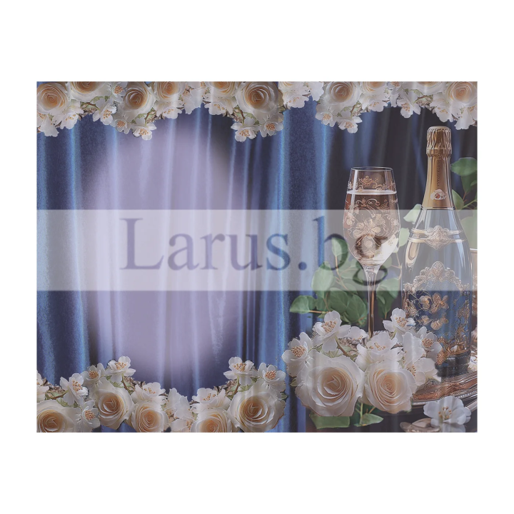 Луксозна юбилейна картичка „Наздраве за живота!“ - 1-PD-0848