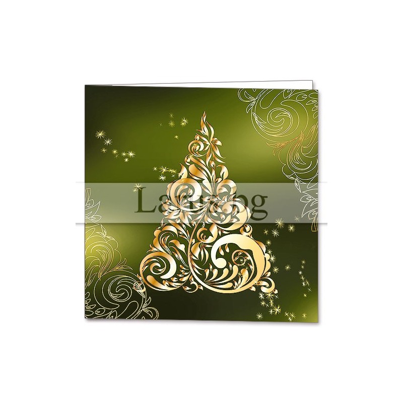 Зимна двойна картичка 0968 1-ZD-0968