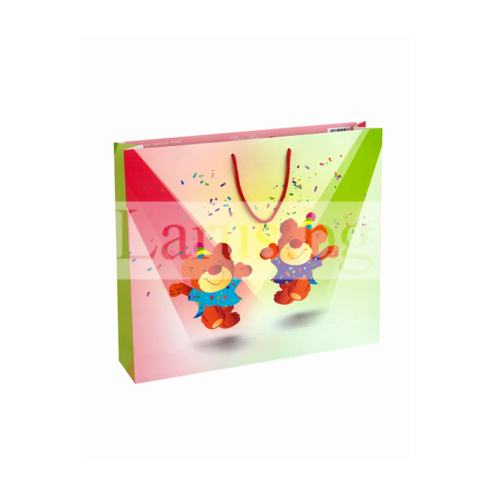 Детска подаръчна торбичка с мечета за рожден ден