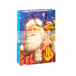 Коледна подаръчна торбичка с Дядо Коледа - 13-PT-0129