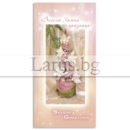 Зимна единична картичка 0161 1-ZE-0161