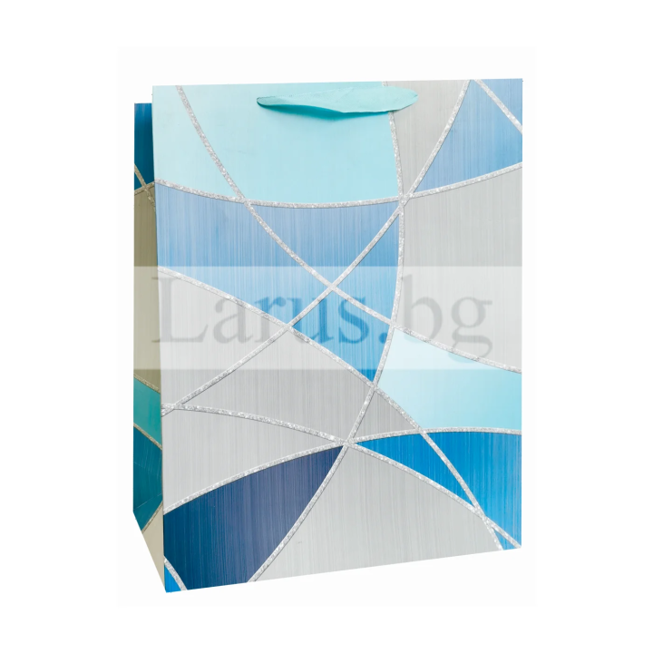 Подаръчна торбичка с геометричен дизайн 30х12х40 см