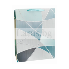 Подаръчна торбичка 30х12х40см - Геометричен дизайн