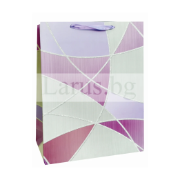 Подаръчна торбичка с геометричен дизайн 30х12х40 см