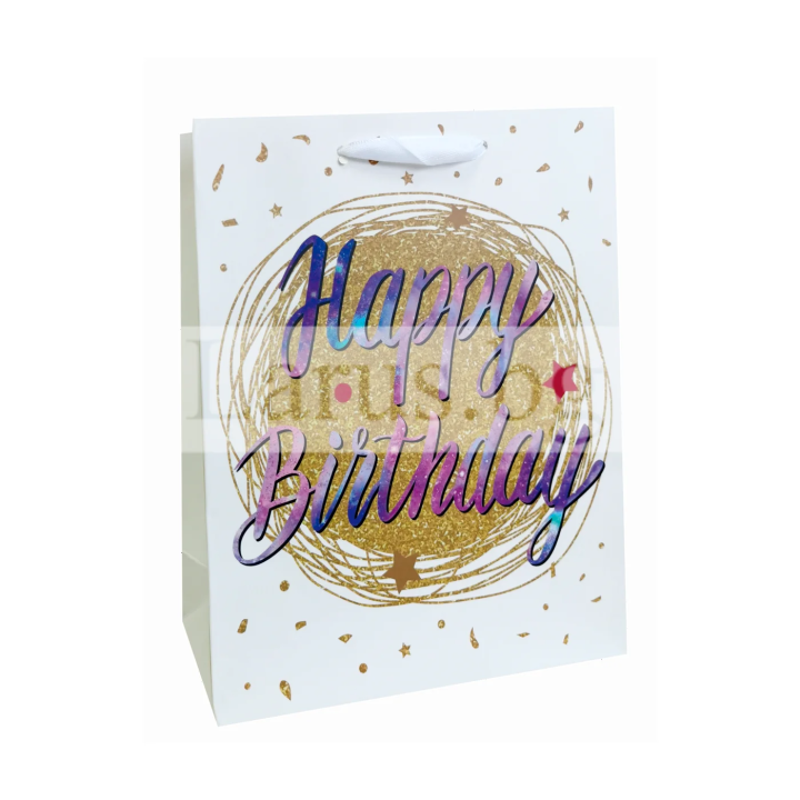 Подаръчна торбичка Happy Birthday - 30х12х40см