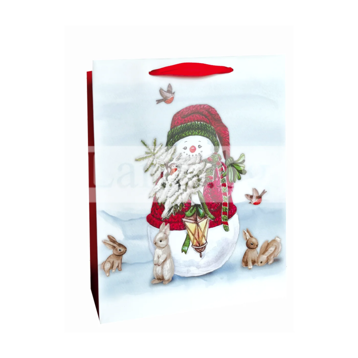 Коледна подаръчна торбичка 30х40х12см - 13-PT-0442