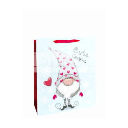 Коледна подаръчна торбичка с гноме 26х32х10 см