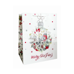 Коледна подаръчна торбичка 18х23х8 см - 13-PT-0480