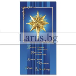 Зимна единична картичка 0185 1-ZE-0185