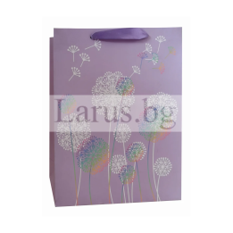 Подаръчна торбичка с глухарчета 18x8x23см