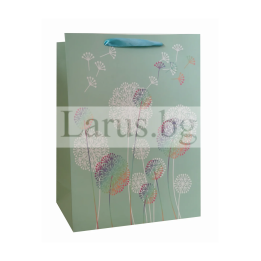 Подаръчна торбичка с глухарчета 18x8x23см