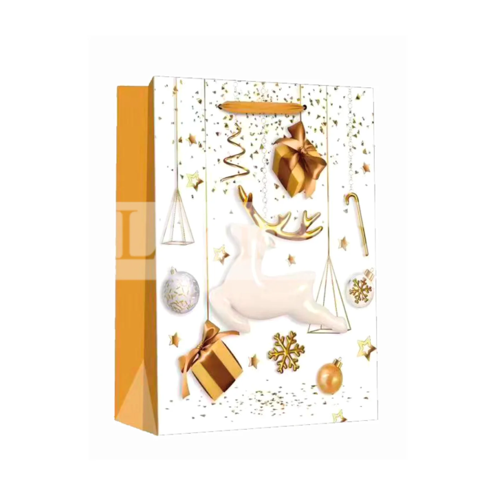 Коледна подаръчна торбичка 0595 - 18x8x23см
