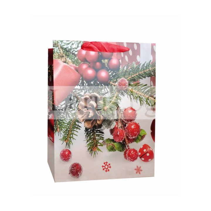 Коледна подаръчна торбичка 0626 | Празнична опаковка
