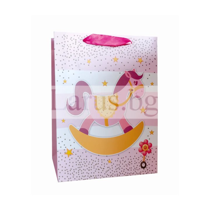 Подаръчна торбичка за бебе и дете - люлеещо се конче