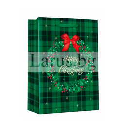 Коледна подаръчна торбичка 26x10x32см - 13-PT-0647
