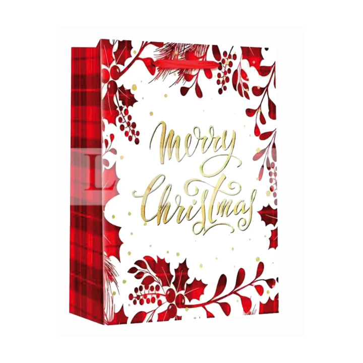Коледна подаръчна торбичка 0648 | Празнична опаковка