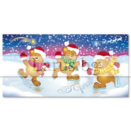 Зимна единична картичка 0200 1-ZE-0200