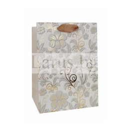 Подаръчна торбичка 30х12х40 см - Елегантен флорален дизайн