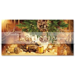 Коледна единична картичка 1-ZE-0202 | Празничен дизайн