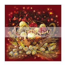 Зимна двойна картичка 0193 1-ZD-0193