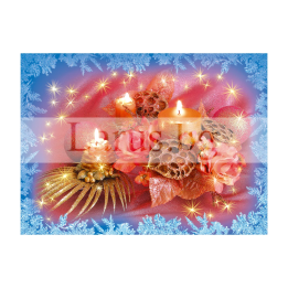 Зимна двойна картичка 0210 1-ZD-0210