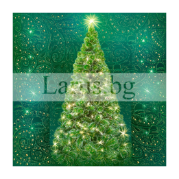 Зимна двойна картичка 0276 1-ZD-0276