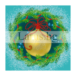 Зимна двойна картичка 0325 1-ZD-0325