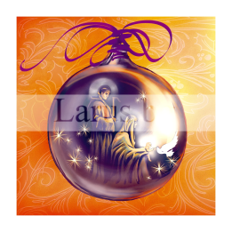 Зимна двойна картичка 0338 1-ZD-0338