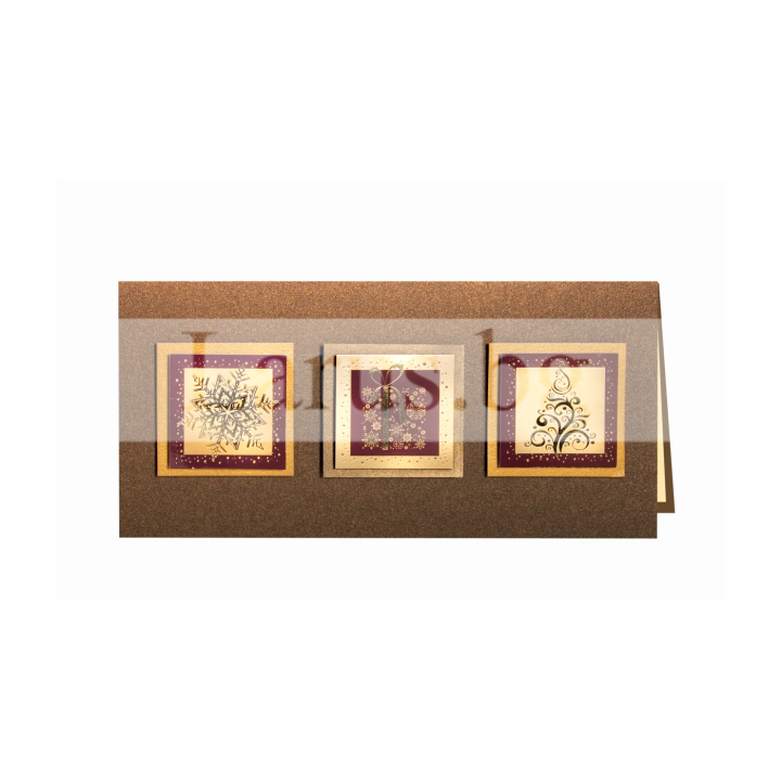 Луксозна коледна картичка ZD-0814 | Коледа и Нова година