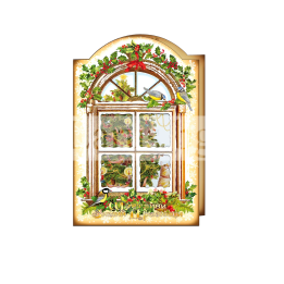 Зимна двойна картичка 0853 1-ZD-0853