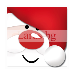 Коледна картичка с Дядо Коледа 15х15 см | 1-ZD-1037