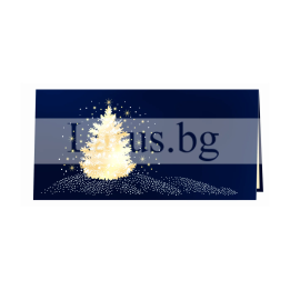 Зимна двойна картичка 1045 1-ZD-1045