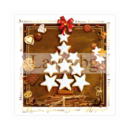 Коледна двойна картичка с коледни сладки и канела | 1-ZD-1055