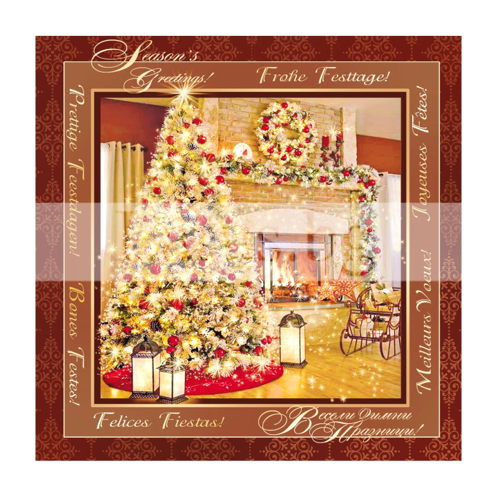 Зимна двойна картичка 1060 1-ZD-1060