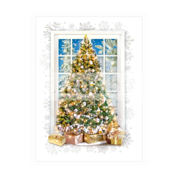 Зимна двойна картичка 1062 1-ZD-1062