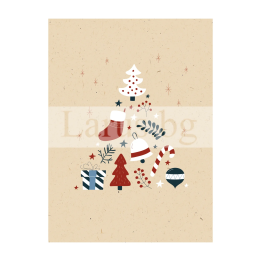 Зимна двойна картичка 1121 1-ZD-1121