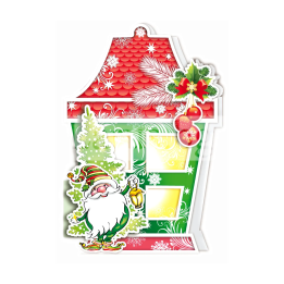 Зимна двойна картичка 1137 1-ZD-1137