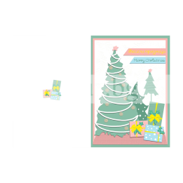 Зимна двойна картичка 1146 1-ZD-1146