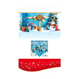 Коледна картичка-плик със снежен човек ЗД 1197