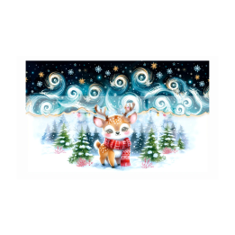 Коледна картичка-плик с еленче - 1-ZD-1200