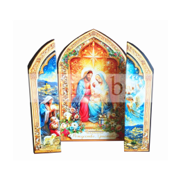 Коледна картичка Рождество Христово с 3D ефект | 1-ZD-1250