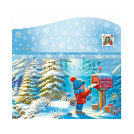 Коледна картичка-плик „За Дядо Мраз“ - 1-ZD-1255