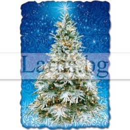 Новогодишен магнит-картичка с коледна елха 15-NSF-0012