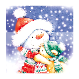 Зимна мини картичка 0203 1-ZM-0203